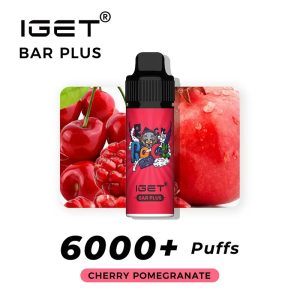 Cherry Pomegranate – IGET Bar Plus 6000 Puffs