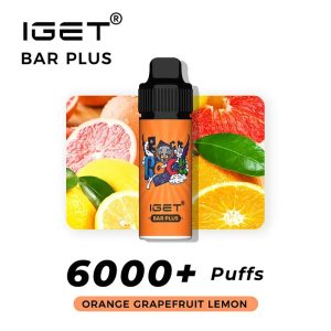 Orange Grapefruit Lemon – IGET Bar Plus 6000 Puffs