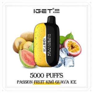 Passion Fruit Kiwi Guava Ice – IGET Moon 5000 Puffs