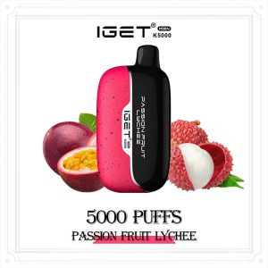 Passion Fruit Lychee – IGET Moon 5000 Puffs