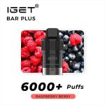 Raspberry Berry – IGET Bar Plus Pod 6000 Puffs
