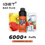 Strawberry Kiwi Ice – IGET Bar Plus 6000 Puffs