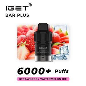 Strawberry Watermelon Ice – IGET Bar Plus Pod 6000 Puffs