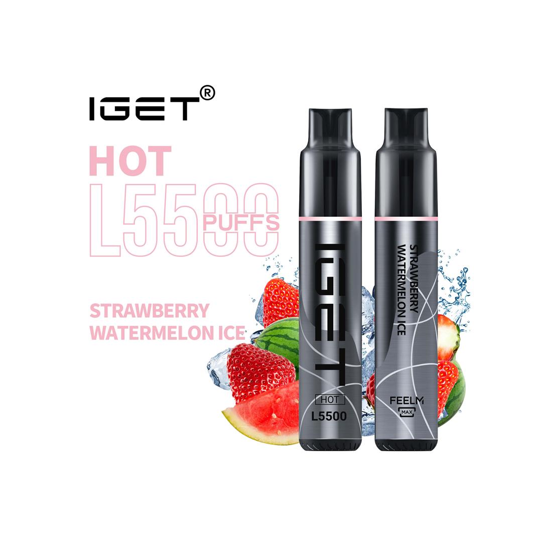 Strawberry Watermelon Ice- IGET Hot 5500 Puffs